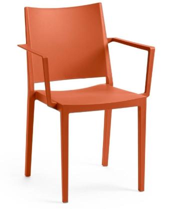 91040 Křeslo MOSK ARMCHAIR, cihlová, 82 x 57 x 56 cm