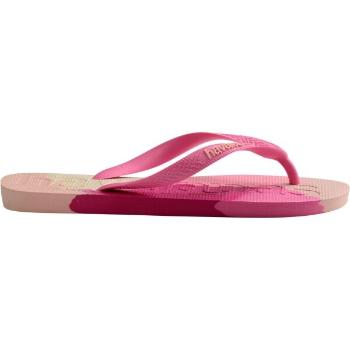 HAVAIANAS TOP LOGO MANIA COLORS II Uniszex strandpapucs, rózsaszín, méret 39/40