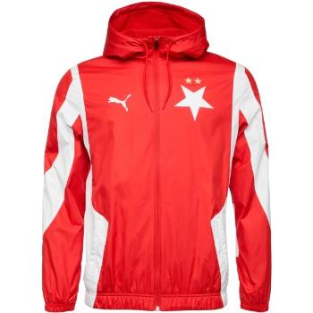 Puma SKS PRE MATCH WOVEN ANTHEM Pánská fotbalová bunda, červená, velikost