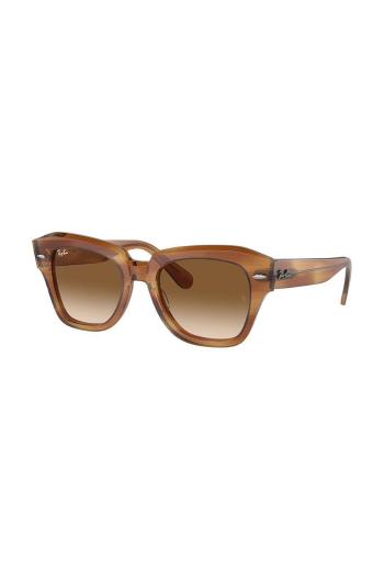 Sluneční brýle Ray-Ban STATE STREET vínová barva, 0RB2186