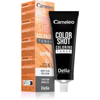 Delia Cosmetics Cameleo Color Shot barevný toner na vlasy odstín COPPER 60 ml