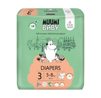 Muumi Baby 3 Midi 5–8 kg eko pleny 50 ks