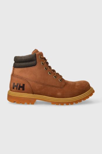 Kožené workery Helly Hansen pánské, žlutá barva, 11424-990