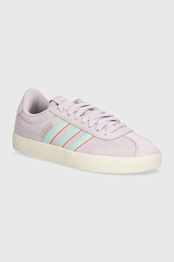 Semišové sneakers boty adidas Vl Court fialová barva, IF4468