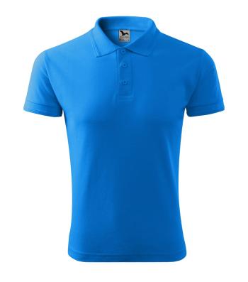 MALFINI Pánská polokošile Pique Polo - Jasně modrá | 3XL