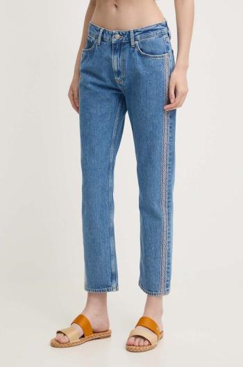 Džíny Pepe Jeans STRAIGHT JEANS MW CRAFT dámské, high waist, PL204719