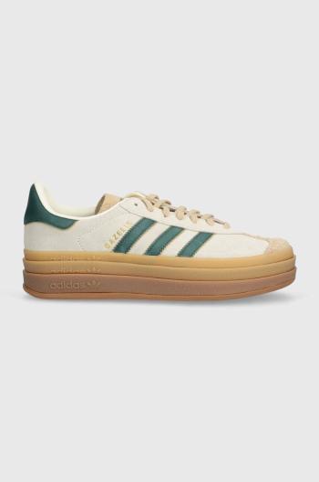 Semišové sneakers boty adidas Originals Gazelle Bold béžová barva, ID7056