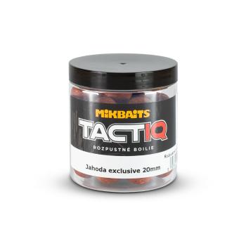 Mikbaits Rozpustné boilie TactiQ Jahoda exclusive 250ml - 20mm