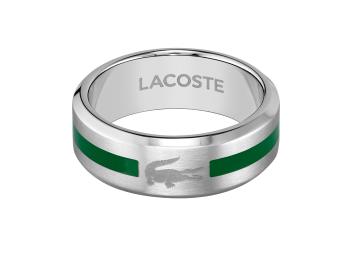 Lacoste Originální pánský ocelový prsten Stencil 2040083 64 mm