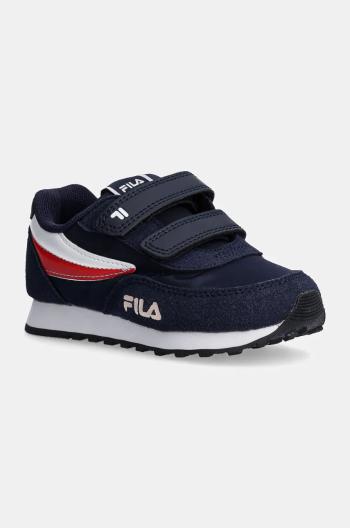 Dětské sneakers boty Fila ORBIT REVOLUTION velcro tmavomodrá barva, FFK0222