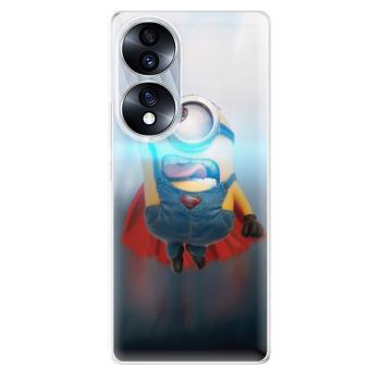 Odolné silikonové pouzdro iSaprio - Mimons Superman 02 - Honor 70