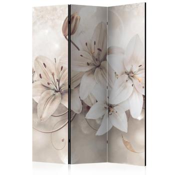 Paraván Diamond Lilies Dekorhome 135x172 cm (3-dílný)