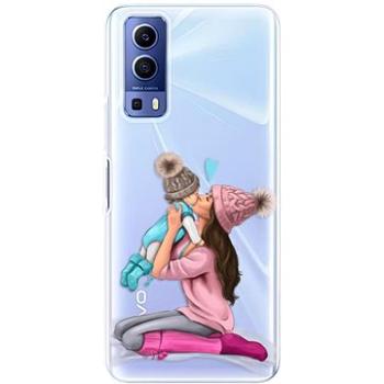 iSaprio Kissing Mom - Brunette and Boy pro Vivo Y52 5G (kmbruboy-TPU3-vY52-5G)