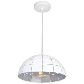 Top Light Apolo 40B - Lustr na lanku 1xE27/40W/230V bílá/stříbrná (114307)