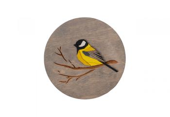 Dřevěná dekorace na zeď Goldfinch Wooden Image s možností výměny či vrácení do 30 dnů