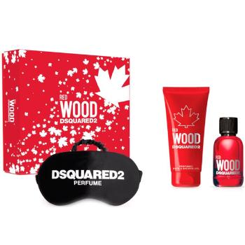 Dsquared² Red Wood - EDT 50 ml + sprchový gel 100 ml + maska na spaní