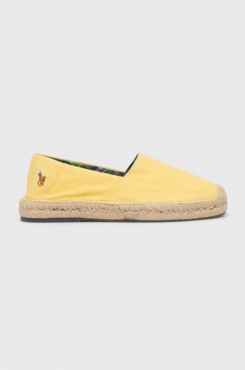 Espadrilky Polo Ralph Lauren Cevio Slip žlutá barva, 803893744002