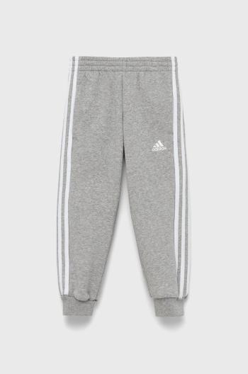 Dětské kalhoty adidas Performance H65793 šedá barva, s aplikací