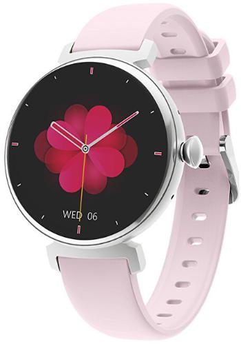 Wotchi AMOLED Smartwatch DM70 – Silver - Pink