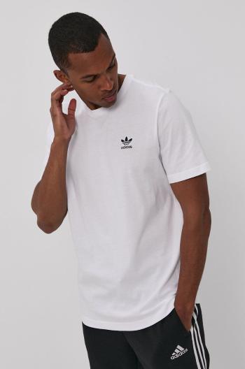 Tričko adidas Originals pánské, bílá barva, hladké, GN3415-WHITE