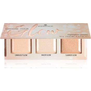 essence Choose Your Glow highlight paletta 18 g