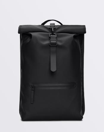 Batoh Rains Rolltop Rucksack 01 Black 13 l