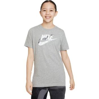 Nike SPORTSWEAR Dívčí tričko, šedá, velikost