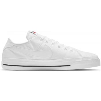 Nike COURT LEGACY CANVAS Pánské tenisky, bílá, velikost 46