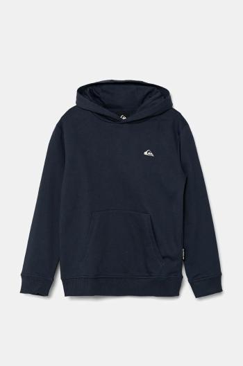 Dětská mikina Quiksilver BASIC HOODIE tmavomodrá barva, s kapucí, hladká, EQBFT03889