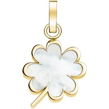 Rosefield Slušivý pozlacený přívěsek Čtyřlístek The Pendant PE-Gold-CLOVER