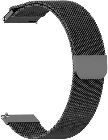 4wrist Milánský tah - Černý 22 mm