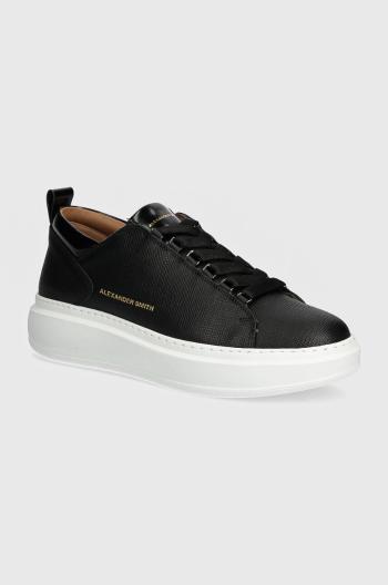 Kožené sneakers boty Alexander Smith Wembley černá barva, ASBAWYM2341BLK