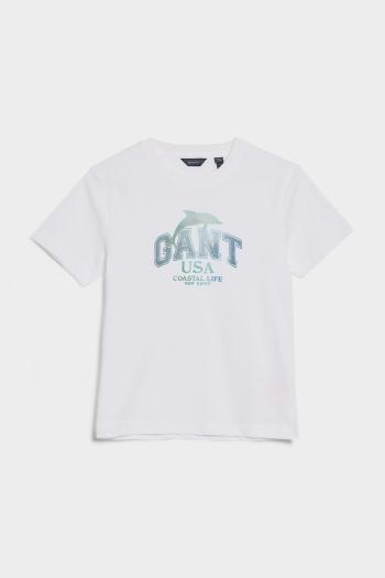 TRIČKO GANT RELAXED GANT T-SHIRT WHITE