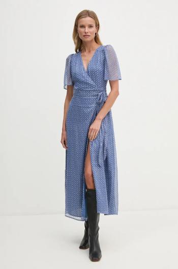 Šaty Pepe Jeans NIDIA modrá barva, maxi, PL953566