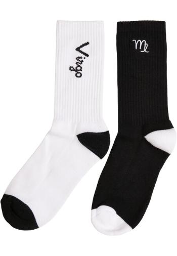 Mr. Tee Zodiac Socks 2-Pack black/white virgo - 39–42