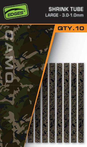 Fox zmršťovacia hadička edges camo shrink tube 10 ks - 3-1 mm