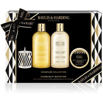 BAYLIS & HARDING Sada se svíčkou a péčí o tělo 4ks - Mandarinka & grep (017854109728)