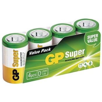 GP Alkalická baterie GP Super D (LR20), 4 ks (1013404000)