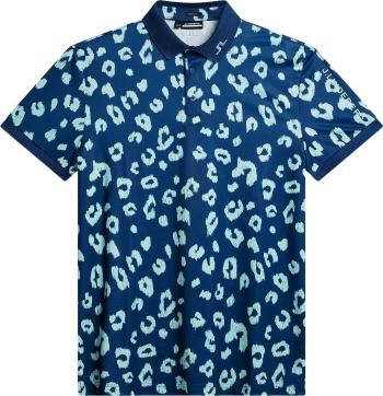 J.Lindeberg Tour Tech Reg Fit Print Mens Savanna Estate Blue M Polo košile