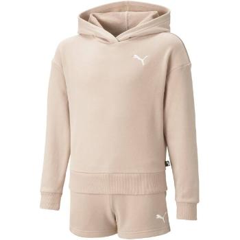 Puma LOUNGEWEAR SHORT SUIT Dívčí tepláková souprava, růžová, velikost