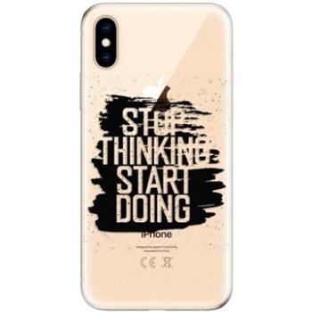 iSaprio Start Doing - black pro iPhone XS (stadob-TPU2_iXS)