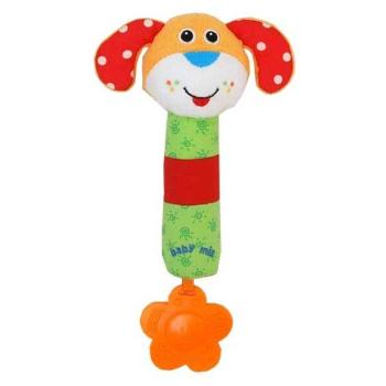 BABY MIX PUPPY Plüssjáték csörgővel, mix, méret