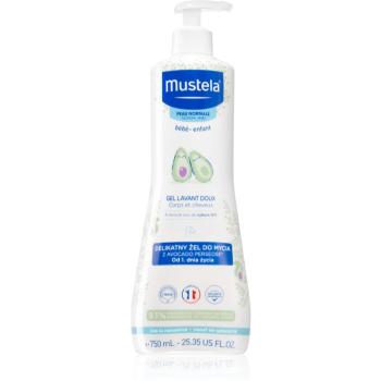 Mustela Bébé Bain tělový a vlasový mycí gel pro děti 750 ml