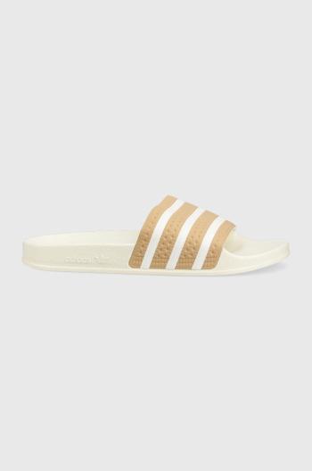 Pantofle adidas Originals Adilette GY2102 pánské, béžová barva, GY2102-MAGBEI/WHT