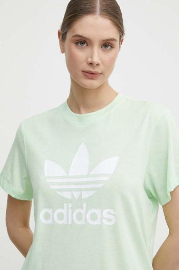 Tričko adidas Originals zelená barva, IN8436