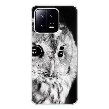 Odolné silikonové pouzdro iSaprio - BW Owl - Xiaomi 13