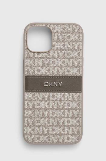 Obal na telefon Dkny iPhone 14 / 15 / 13 6.1 šedá barva, DKHCP14SPRTHSLE