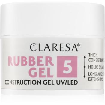 Claresa Rubber Gel Construction Gel UV/LED gelový lak pro prodloužení nehtů odstín 05 12 g