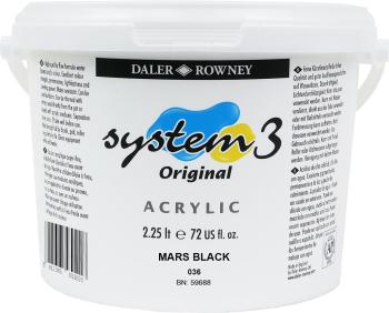 Daler Rowney System3 Akrylová barva Mars Black 2,25 L 1 ks