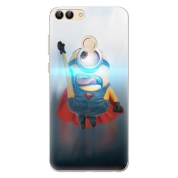 Odolné silikonové pouzdro iSaprio - Mimons Superman 02 - Huawei P Smart